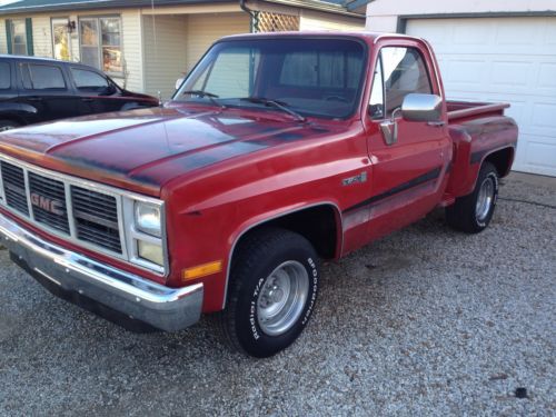 1987 gmc sierra fuel injected 4spd chevrolet silverado bagged shop truck patina