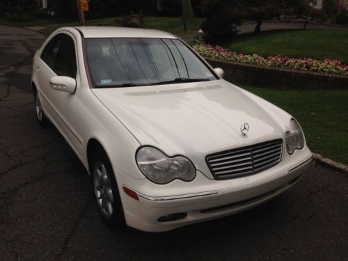 C240  sedan automatic white/tan 106k miles. strong engine &amp; transmission.