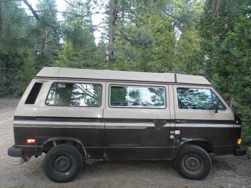 1984 volkswagen bus/vanagon wolfsburg edition camper van