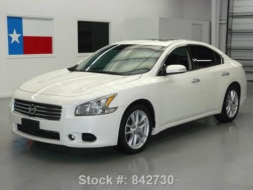 2009 nissan maxima 3.5 sv auto sunroof leather 23k mi texas direct auto