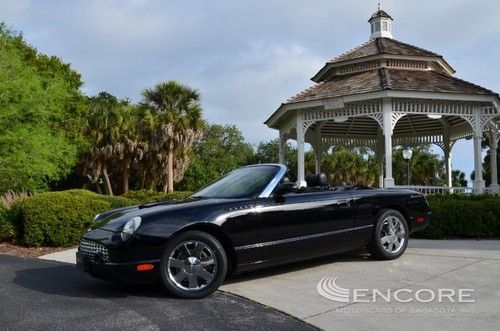 2002 ford thunderbird w/hardtop premium**pwr top**prem sound**low miles**1 owner