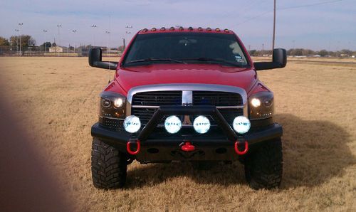 Buy Used Red Dodge 2500 Cummins Smarty Exhaust Four Door 4x4 Four Wheel Drive 59l In