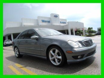 06 gray c-230 sport 2.5l v6 sedan *power sunroof &amp; sunshade *cd changer *florida