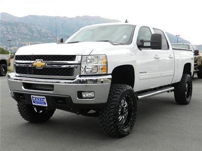 Chevy crew cab duramax diesel ltz 4x4 custom new lift wheels tires sunroof z71