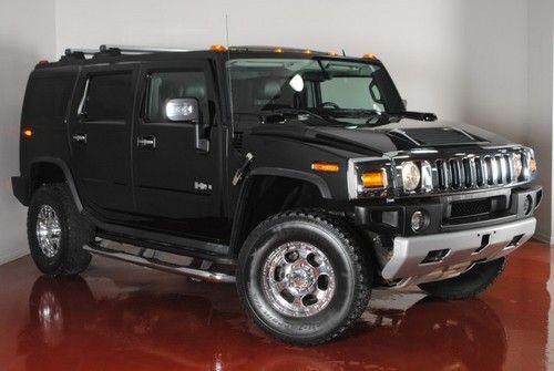 2008 hummer h2 double black navigation back up camera 3rd row