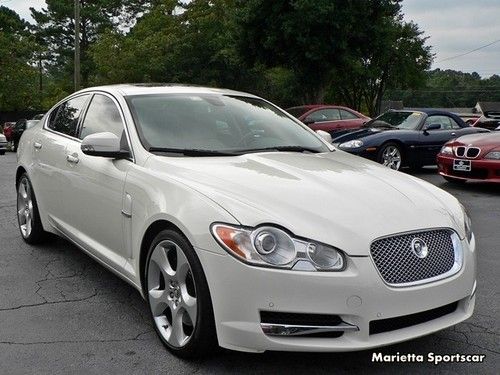 2009 jaguar xf supercharged white over champ loaded and immaculate