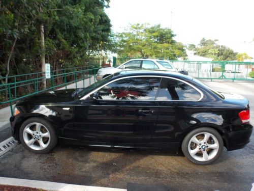 Bmw 128i 2009 1 series black, automatic, red leather interior, ex condition