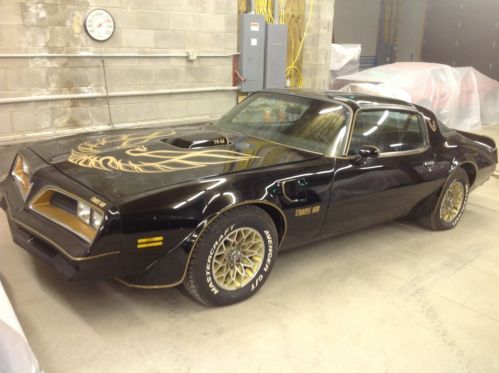 1978 bandit trans am, hurst t-tops, 6.6 liter 400, black on black, se pkg 1977