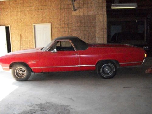 1971 chevrolet el camino project (barn find) extra parts