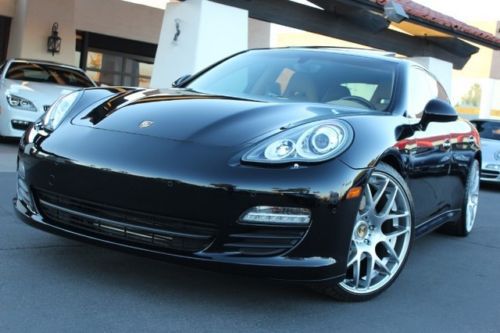 2011 porsche panamera s. loaded. blk/tan. pdk. 22 in wheels. warranty. 1 owner.