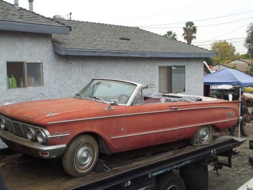 1963 mercury comet custom convertible 260 v8 4 speed ac barn find all original