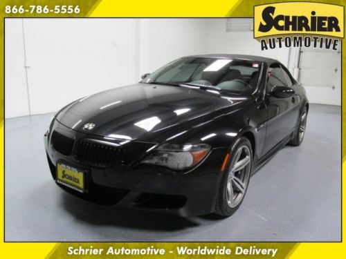 2007 bmw m6 smg black red leather convertible soft top carbon fiber trim