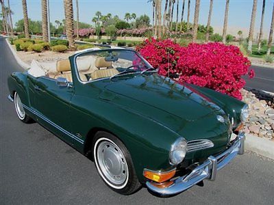 1971 volkswagen karmann ghia cabriolet 31000 0riginal miles selling no reserve!