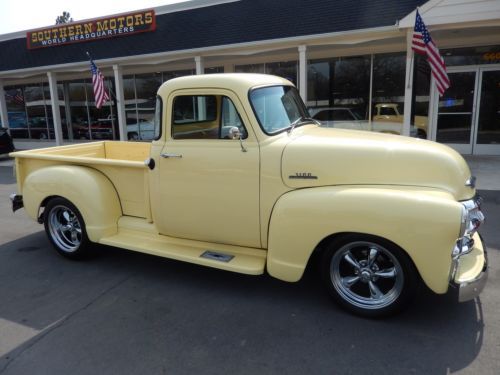 1954 chevrolet 3100 5 window 350 mustang ii 4 wheel disc brakes a/c leather