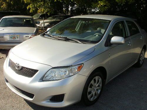 2009 toyota corolla le sedan 4-door 1.8l,silver,11,677 miles,auto,one car owner