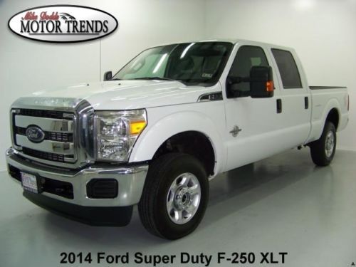 2014 ford f-250 f250 4x4 crewcab xlt turbo diesel sync media trailer brake 28k