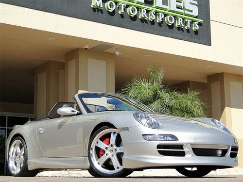 2007 porsche 911 carrera s cabriolet 6 speed manual, techart kit and wheels