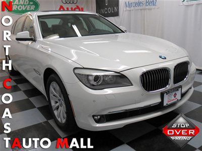 2010(10)750li xi awd white/tan fact w-ty lux pckg conven pckg xen moon navi save