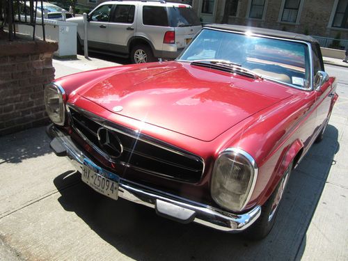 1969 mercedes sl280 european model low mileage great condition new paint job