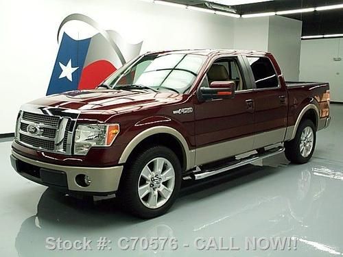 2010 ford f-150 lariat crew sunroof nav rear cam 32k mi texas direct auto