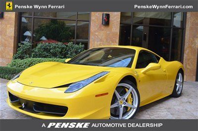 2010 ferrari 458 italia giallo yellow ultra low mileage penke wynn ferrari