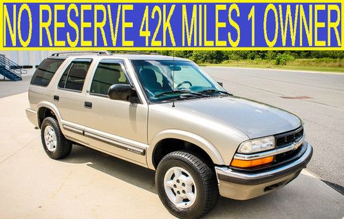 No reserve 42k original miles 1 owner 4x4 no rust gmc jimmy cherokee 01 02 03 04