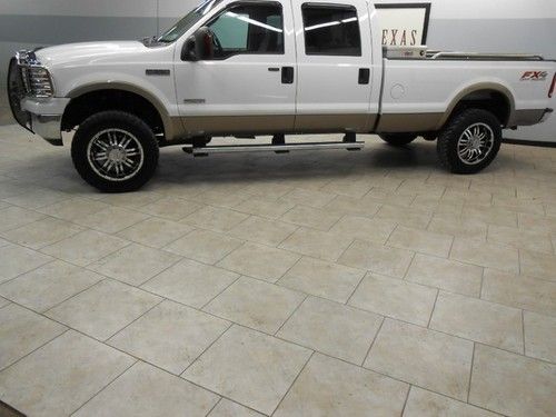 07 f350 4x4 fx4 srw 1 ton leather heated seats crew cab finance texas