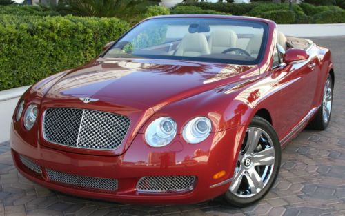 2007 bentley continental gtc warranty rare color excellent condition