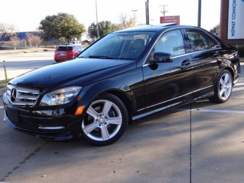 2011 mercedes benz c300 sedan in excellent condition. black on black!