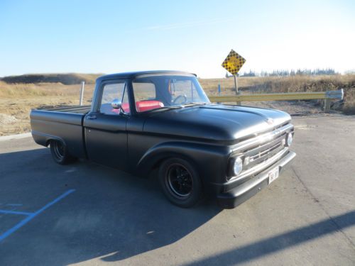 1962 f100 rat rod truck, patina, street truck, lowered