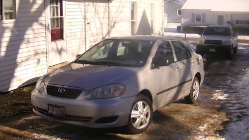 Silver 2006 toyota corolla manual trans.