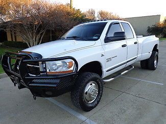 2006 dodge ram 3500  quad cab dually 5.9 diesel-4x4-six speed manual-no reserve