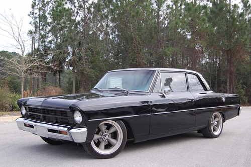 1967 chevrolet nova w/ gto ls1 &amp; 4l60 auto trans jim weimer front clip restomod