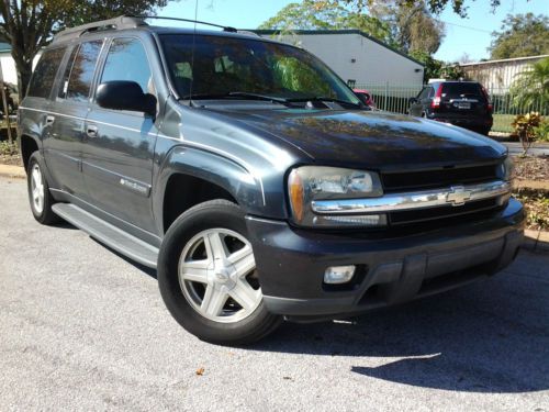 2003 chevy trailblazer suv leather 3rd row dvd alloys on star no reserve 129k