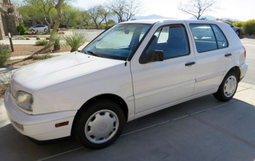 1995 volkswagen golf great car!!!! gc3 white runs excellent!!!