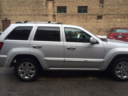 2008 jeep grand cherokee overland 5.7l hemi, nav, sunroof, qd-ii -- mint, extras