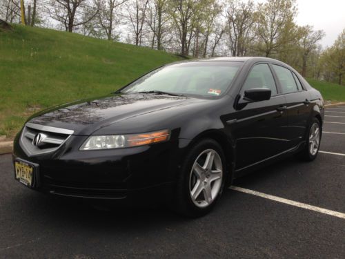 2005 acura tl, elderly owned black on black 6 spd, leather loaded beautiful!!