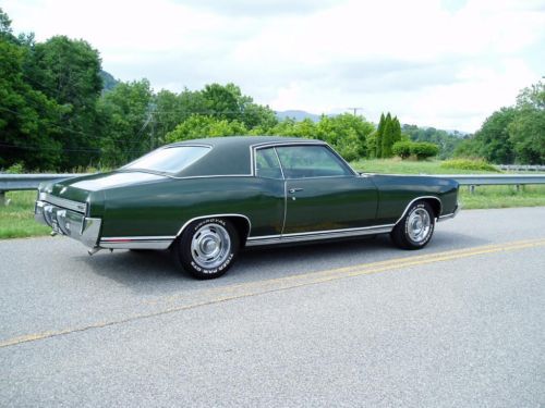 1972 chevrolet monte carlo . 402 big block. 12 bolt rear. 1 owner. build sheet.