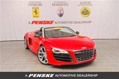 2011 audi r8 5.2l conv-carbon signma interior-navigation-enhanced sound- 2012