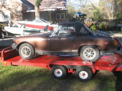 1979 mg  midget 1500 convertible sports car