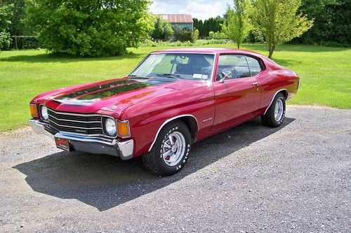 1972 chevrolet malibu chevelle rare find 307 small block headers!