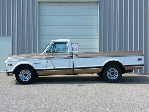 1969 chevy  chevrolet c20 custom camper 20 long horn pickup 396