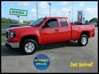 2009 gmc sierra / 2500hd/ ext cab/ 4wd/ sle /duramex diese/ auto/ cloth