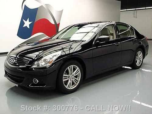 2013 infiniti g37 sedan auto rear cam htd leather 11k texas direct auto