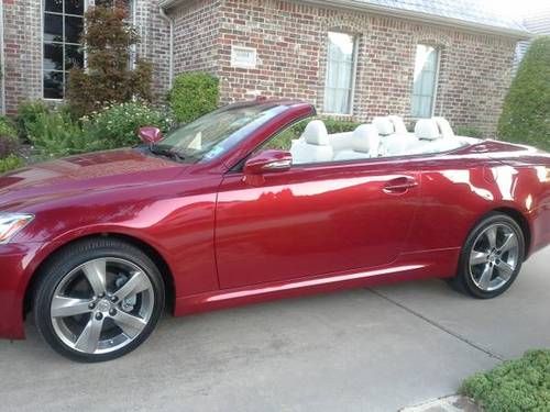 2010 lexus is250c. convertible, only 3900 miles. leather, etc, etc...