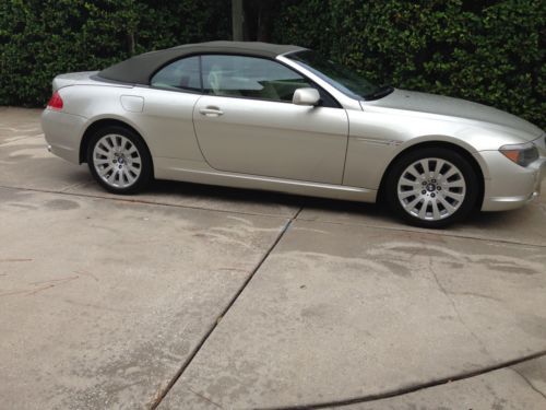 2005 bmw 645ci convertible, 67k miles, gray/black, automatic