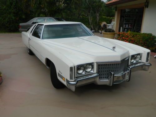 1972 cadillac eldorado hardtop coupe leather seats excellent condition