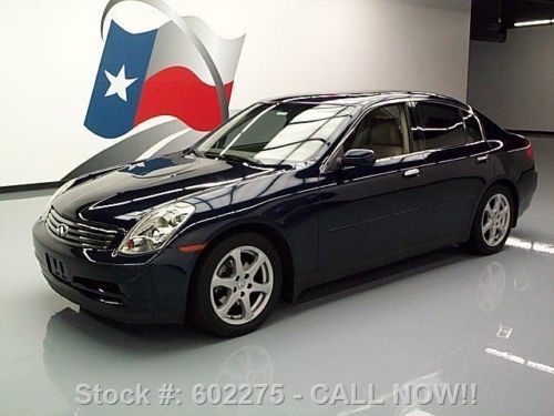 2004 infiniti g35 sedan auto sunroof htd leather 79k mi texas direct auto