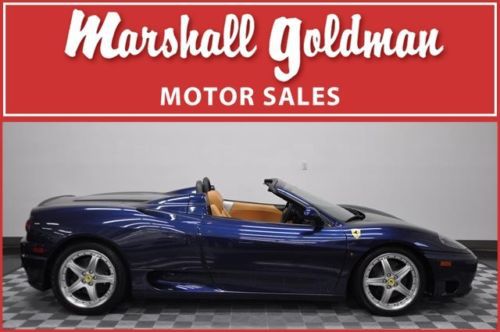 2004 ferrari spider tour de france blue/tan leather f1   daytona 5100 miles