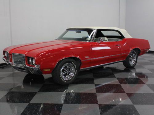 Nice cutlass convertible, rocket 350, great color combo, affordable drop top